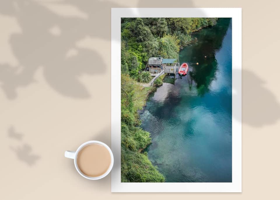 Photo of a river boat house