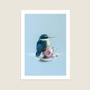 Kingfisher on a Teacup